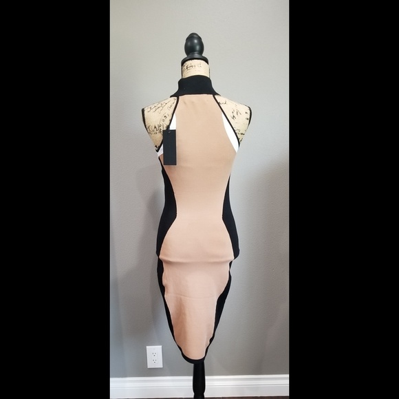 !SOLD!Kendall + Kylie Halter Bodycon Dress - Picture 4 of 4